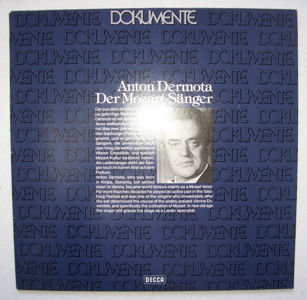 Anton Dermota - Der Mozart-Sänger LP