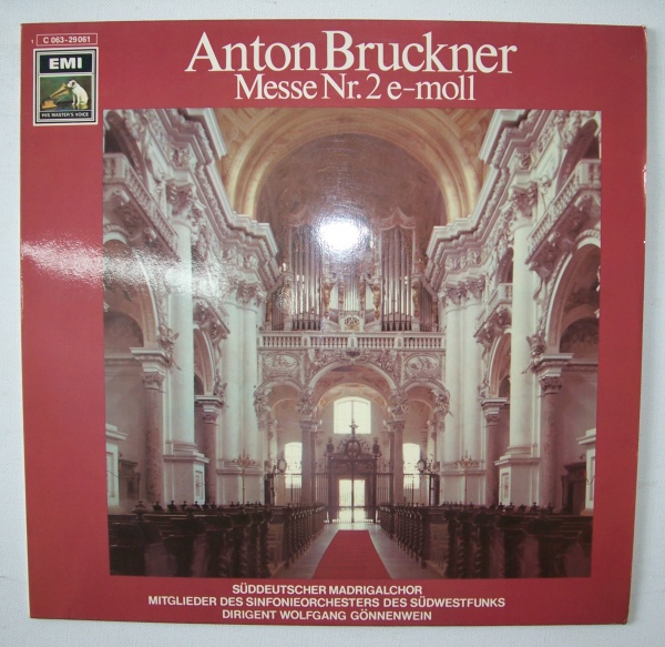 Anton Bruckner (1824-1896) • Messe Nr. 2 e-moll LP • Wolfgang Gönnenwein