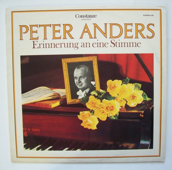 Peter Anders • Erinnerung an eine Stimme LP