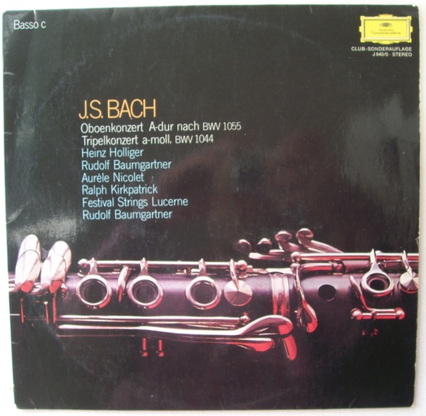 Johann Sebastian Bach (1685-1750) • Oboenkonzert & Tripelkonzert LP