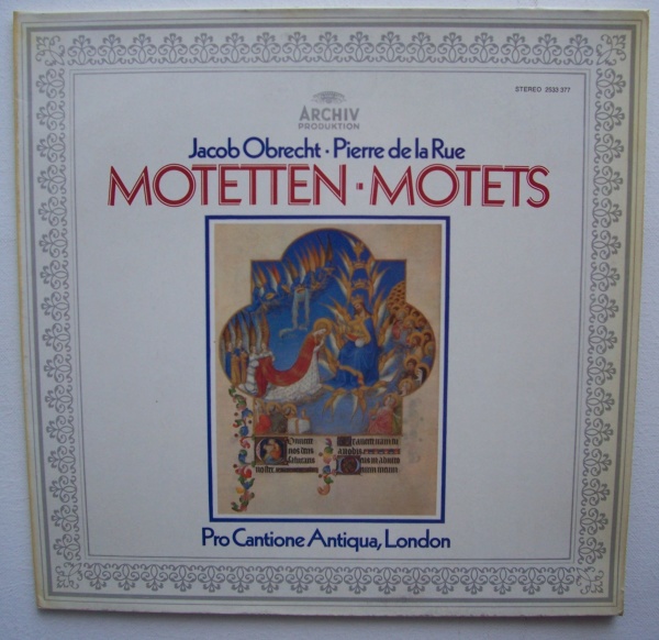 Jacob Obrecht (1457-1505) & Pierre de la Rue (1452-1518) • Motetten / Motets LP