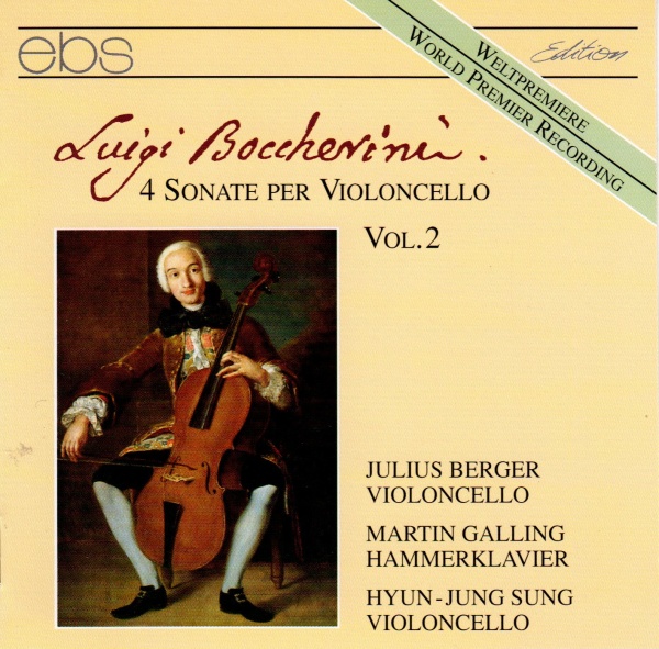 Luigi Boccherini (1743-1805) • 4 Sonate per Violoncello Vol. 2 CD • Julius Berger