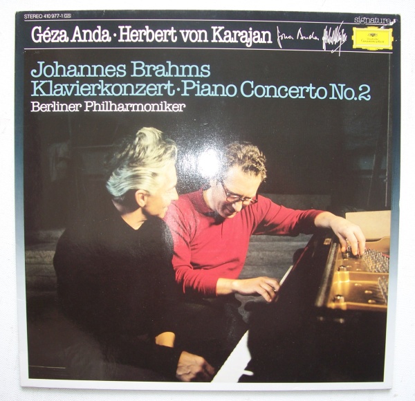 Géza Anda & Herbert von Karajan: Brahms (1833-1897) • Piano Concerto No. 2 LP
