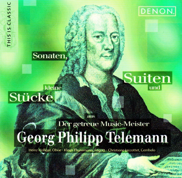 Telemann (1681-1747) • Der getreue Music-Meister CD • Heinz Holliger