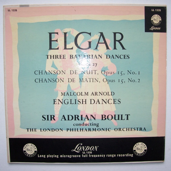 Edward Elgar (1857-1934) • Three Bavarian Dances LP • Adrian Boult