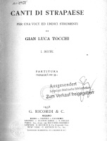 Gian Luca Tocchi • Canti di Strapaese