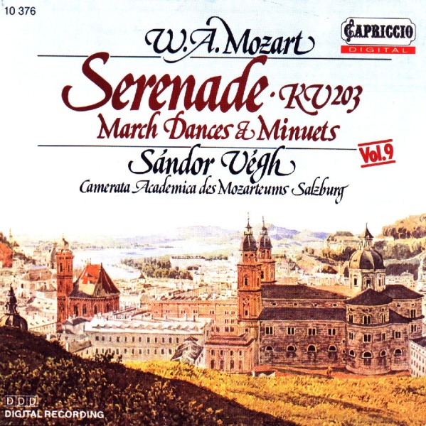 Wolfgang Amadeus Mozart (1756-1791) • Serenade KV 203 CD • Sandor Végh