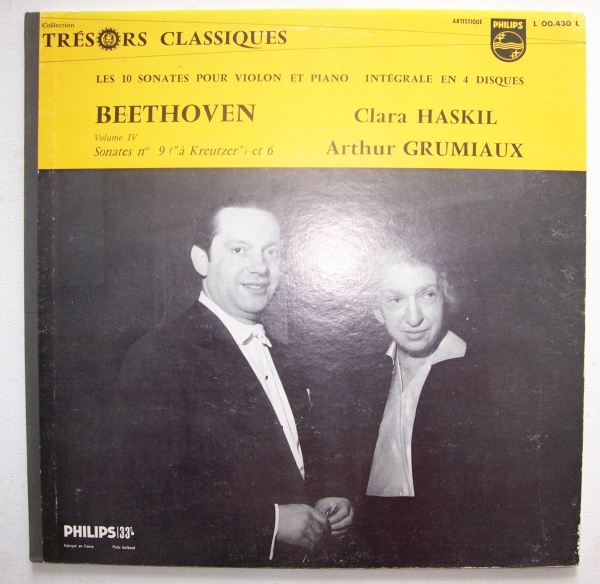 Haskil & Grumiaux: Beethoven • Les 10 Sonates pour violon et piano Vol. 4 LP