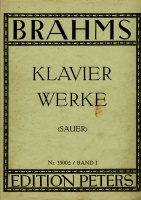 Johannes Brahms (1833-1897) • Klavierwerke Band I