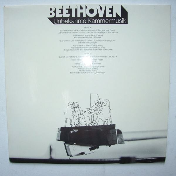 Ludwig van Beethoven (1770-1827) • Unbekannte Kammermusik LP