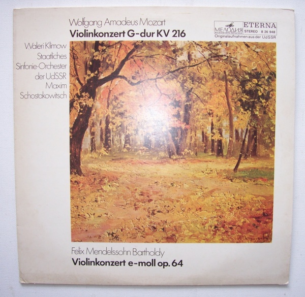 Mozart (1756-1791) • Violinkonzert G-Dur KV 216 LP • Waleri Klimow