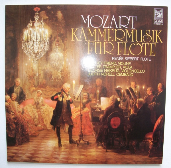 Mozart (1756-1791) • Kammermusik für Flöte 2 LPs • Renée Siebert
