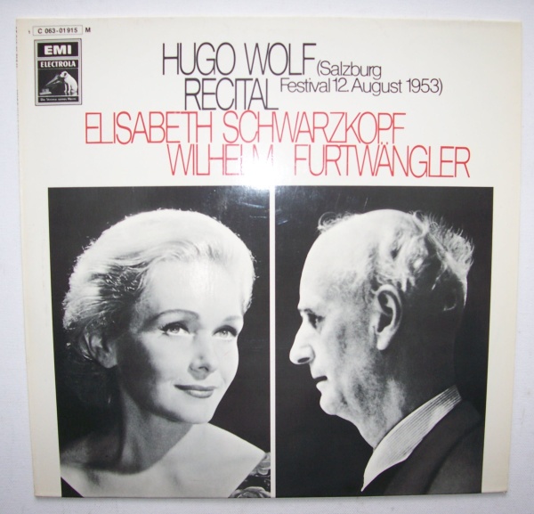 Elisabeth Schwarzkopf & Wilhelm Furtwängler: Hugo Wolf (1860-1903) • Recital LP