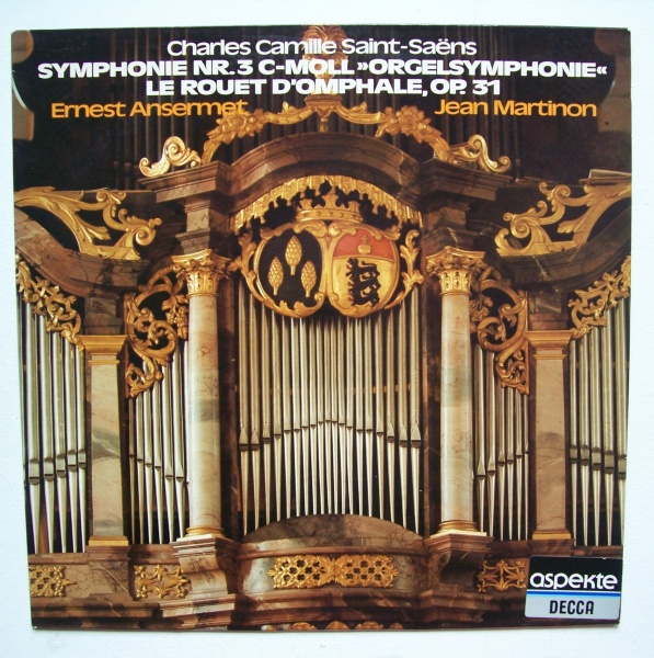 Saint-Saens (1835-1921) - Symphonie Nr. 3 "Orgelsymphonie" LP - Ernest Ansermet