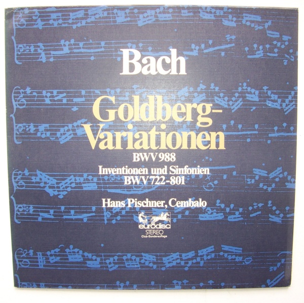 Bach (1685-1750) • Goldberg-Variationen 2 LPs • Hans Pischner