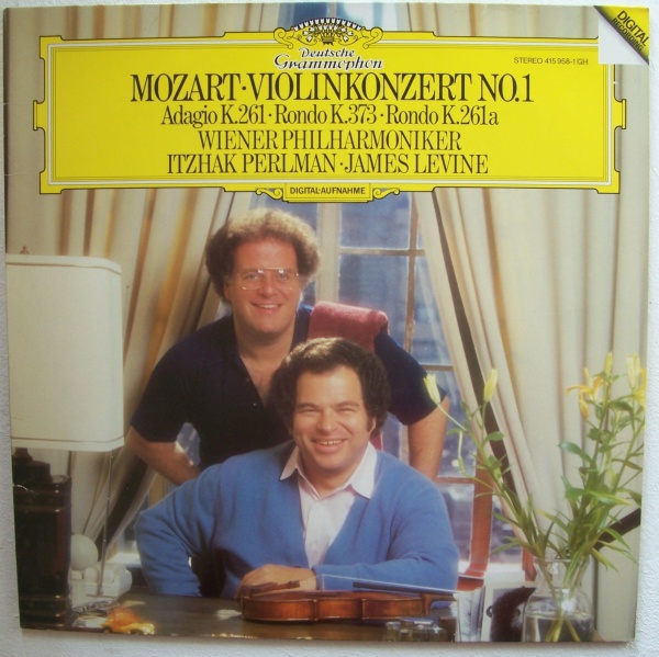 Itzhak Perlman: Wolfgang Amadeus Mozart (1756-1791) • Violinkonzert No. 1 LP