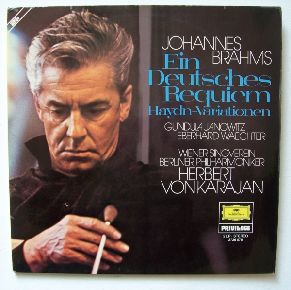 Herbert von Karajan: Johannes Brahms (1833-1897) • Ein Deutsches Requiem 2 LPs