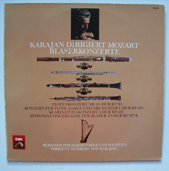 Herbert von Karajan: Wolfgang Amadeus Mozart (1756-1791) • Bläserkonzerte 2 LPs