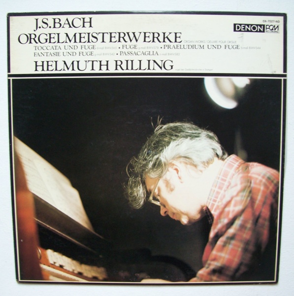 Helmuth Rilling: Johann Sebastian Bach (1685-1750) • Orgelmeisterwerke LP