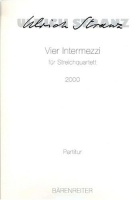 Ulrich Stranz (1946-2004) • Vier Intermezzi für...