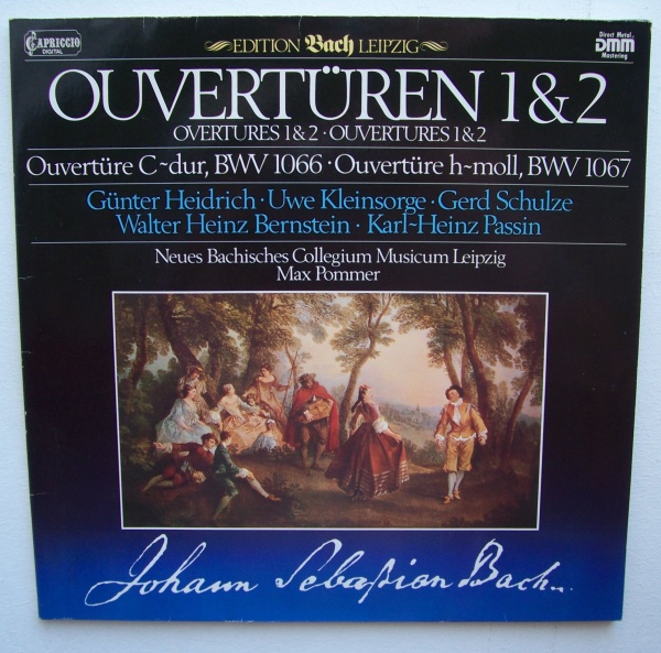 Johann Sebastian Bach (1685-1750) • Ouvertüren 1 & 2 LP • Max Pommer