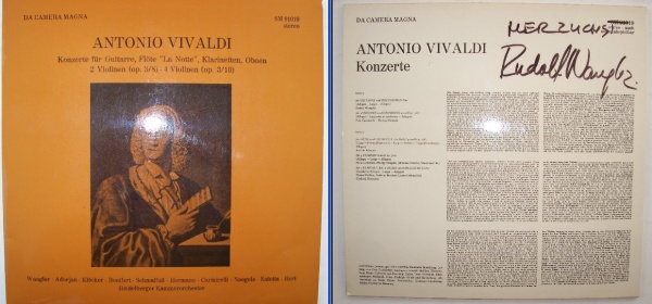 Antonio Vivaldi (1678-1741) - Konzerte LP - Rudolf Wangler