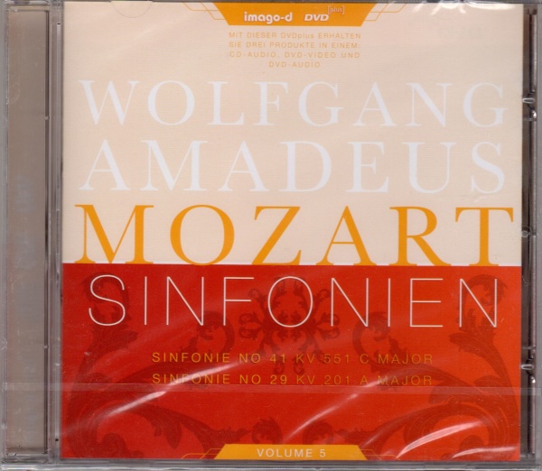 Wolfgang Amadeus Mozart (1756-1791) • Sinfonien No. 41 & 29 DVD