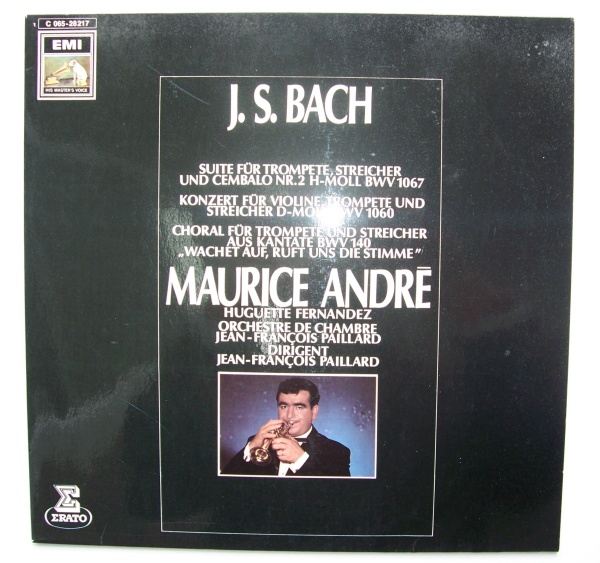 Maurice André: Johann Sebastian Bach (1685-1750) • Suite für Trompete LP