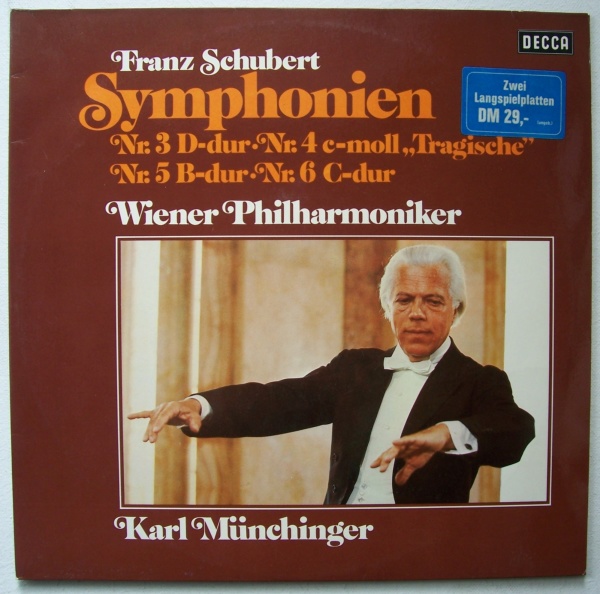 Karl Münchinger: Franz Schubert (1797-1828) • Symphonien 2 LPs