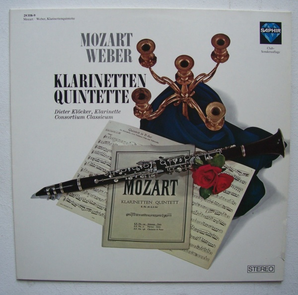 Dieter Klöcker: Mozart (1756-1791) & von Weber (1786-1826) • Klarinettenkonzerte LP
