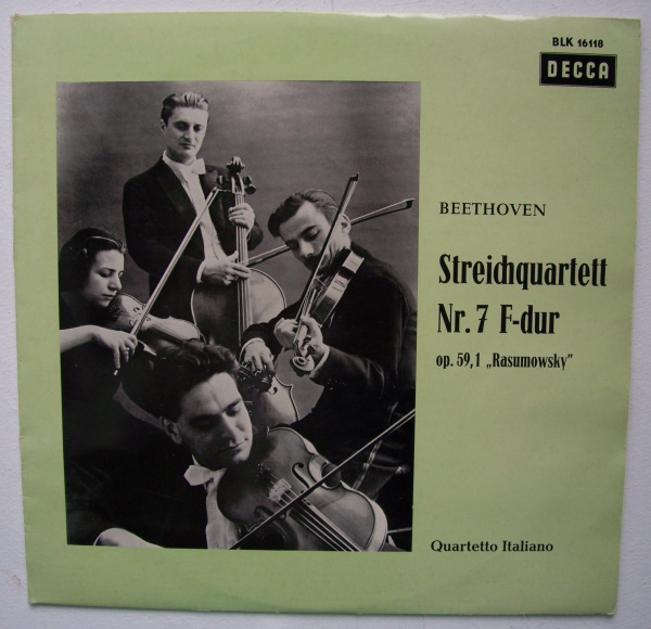 Quartetto Italiano: Beethoven (1770-1827) • Streichquartett Nr. 7 "Rasumowsky" LP