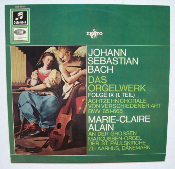 Johann Sebastian Bach (1685-1750) • Das Orgelwerk Folge IX (1. Teil) LP • Marie-Claire Alain