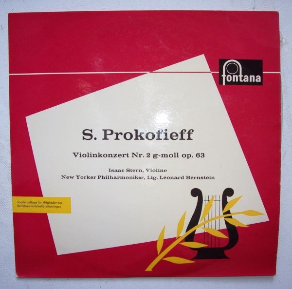 Sergei Prokofiev (1891-1953) • Violinkonzert Nr. 2 10" • Isaac Stern