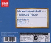 Felix Mendelssohn-Bartholdy (1809-1847) - Streichquartette Nr. 1 & 2 CD - Cherubini-Quartett