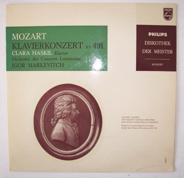 Wolfgang Amadeus Mozart (1756-1791) • Piano Concerto KV 491 10" • Clara Haskil