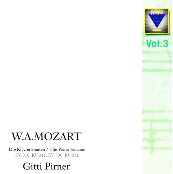 Mozart (1756-1791) • Die Klaviersonaten / The Piano Sonatas Vol. 3 CD • Gitti Pirner