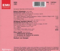 Dinu Lipatti & Herbert von Karajan - Schumann, Mozart CD