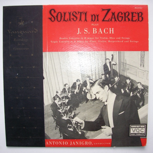 Antonio Janigro: Johann Sebastian Bach (1685-1750) • Double Concerto LP