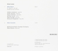 Elliott Carter (1908-2012) • What next? CD