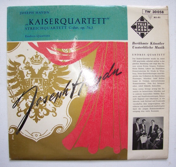 Joseph Haydn (1732-1809) • Kaiserquartett 10" • Endres-Quartett