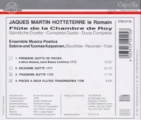 Jacques-Martin Hotteterre (1674-1763) • Flûte de la Chambre du Roy CD