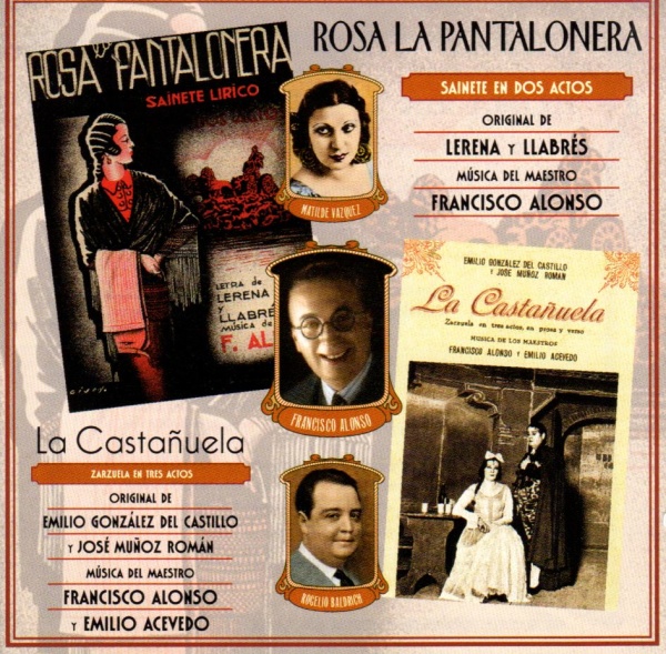 Francisco Alonso (1887-1948) - Rosa la Pantalonera CD
