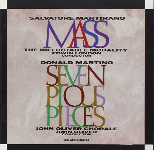 Salvatore Martirano (1927-1995) - Mass CD