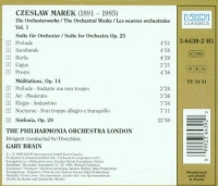 Czeslaw Marek (1891-1985) • Orchesterwerke Vol. 1 / The Orchestral Works Vol. 1 CD