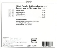 Michel Pignolet de Montéclair - Concerts pour La Flûte Traversière 1-4 CD