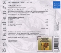 Orlando di Lasso (1532-1594) • Musica Dei Donum CD