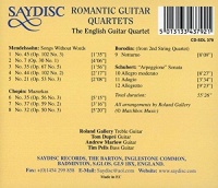 The English Guitar Quartet - Romantic Guitar Quartets CD