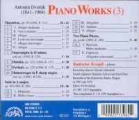 Antonin Dvorak (1841-1904) • Piano Works (3) CD • Radoslav Kvapil