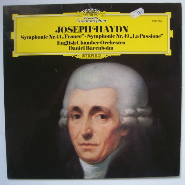 Daniel Barenboim: Joseph Haydn (1732-1809) • Symphonie Nr. 44 & 49 LP