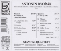 Antonin Dvorak (1841-1904) - Streichquartette Vol. 1 CD - Stamitz-Quartett